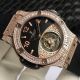 Swiss Replica Hublot Big Bang Everose Gold Diamond Case Black Dial Rubber Strap Tourbillon 44mm Men's Watch (2)_th.jpg